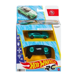 Hot Wheels RC Aston Martin Vantage 1:64 Scale – Rechargeable Remote-Control Car with Booster Button, 2.4 GHz