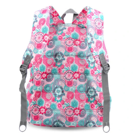 J World New York Oz Daypack Backpack – Blue Raspberry | School & 15.6" Laptop Backpack - JWORLD - Image 2