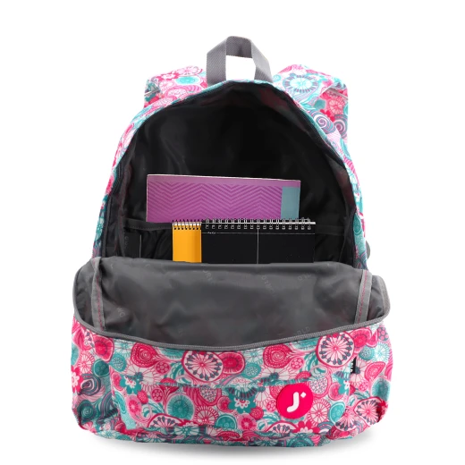 J World New York Oz Daypack Backpack – Blue Raspberry | School & 15.6" Laptop Backpack - JWORLD - Image 4