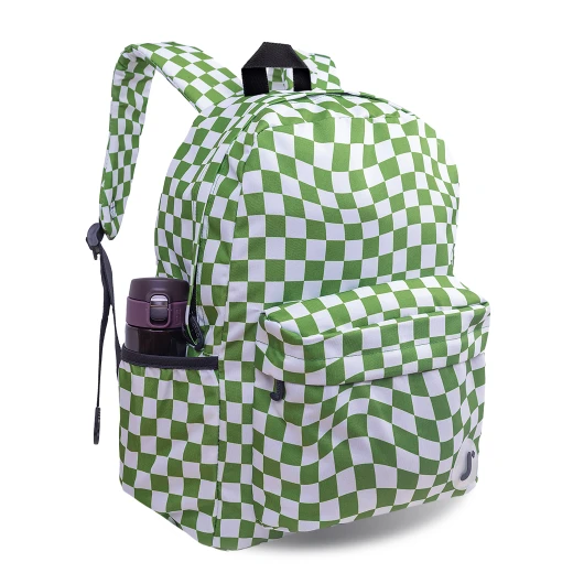 J World New York Oz Daypack Backpack – Matcha Checkers | School & 15.6" Laptop Backpack - JWORLD - Image 6