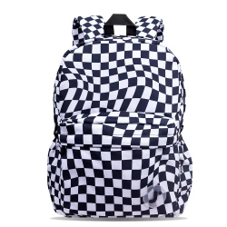 J World New York Oz Daypack Backpack – Wavy Checkers | School & 15.6" Laptop Backpack