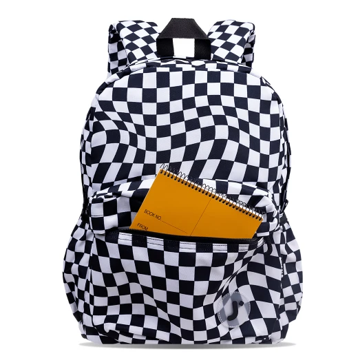 J World New York Oz Daypack Backpack – Wavy Checkers | School & 15.6" Laptop Backpack - JWORLD - Image 5