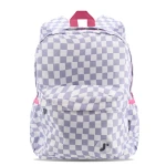J World New York Oz Daypack Backpack – Lavender Checkers | School & 15.6" Laptop Backpack - JWORLD