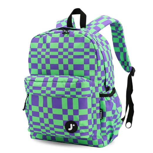 J World New York Oz Daypack Backpack – Pixel Checkers | School &amp; 15.6" Laptop Backpack - Image 2