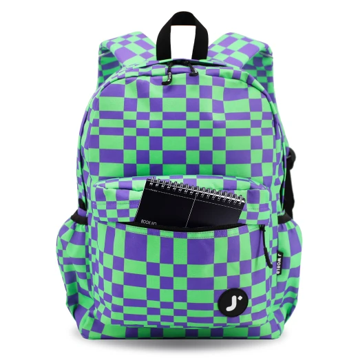 J World New York Oz Daypack Backpack – Pixel Checkers | School &amp; 15.6" Laptop Backpack - Image 5
