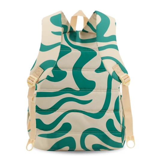 J World New York Oz Daypack Backpack – Green Swirl | School &amp; 15.6" Laptop Backpack - Image 3