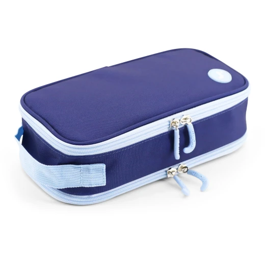 J World New York Doodle Pencil Case – Navy | Large-Capacity Pouch with Handle Strap - Image 2