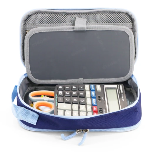 J World New York Doodle Pencil Case – Navy | Large-Capacity Pouch with Handle Strap - Image 5