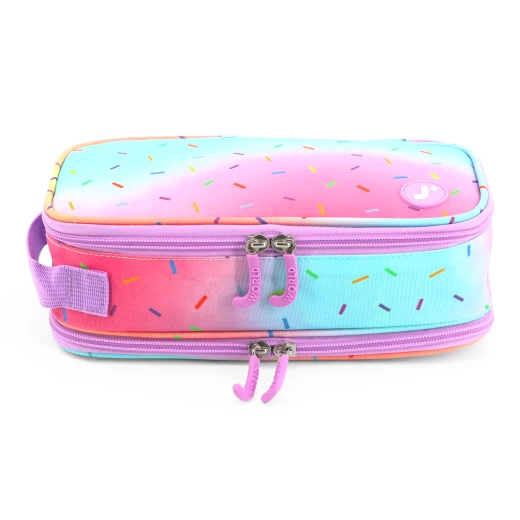J World New York Doodle Pencil Case – Confetti | Large-Capacity Pouch with Handle Strap - Image 3