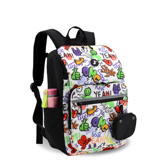 J World New York Junior Set: Backpack &amp; Lunch Box – Street Art | Matching Kids School Set - Image 2