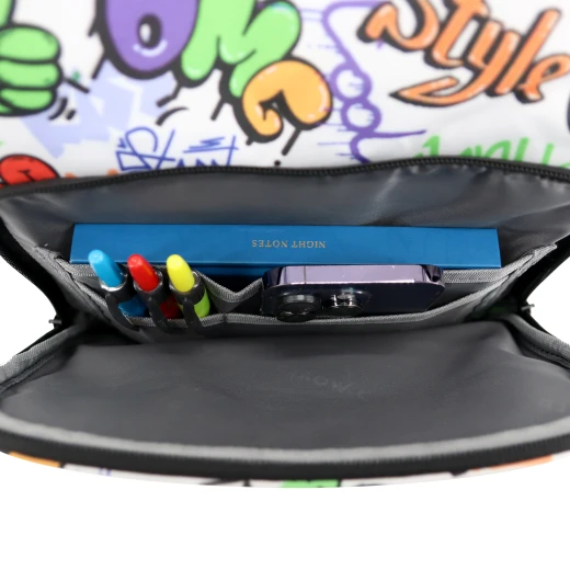 J World New York Junior Set: Backpack &amp; Lunch Box – Street Art | Matching Kids School Set - Image 6