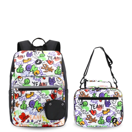 J World New York Junior Set: Backpack & Lunch Box – Street Art | Matching Kids School Set J World New York Junior Set: Backpack & Lunch Box – Street Art | Matching Kids School Set