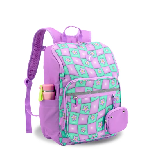 J World New York Junior Set: Backpack &amp; Lunch Box – Puffy Flower | Matching Kids School Set - Image 3