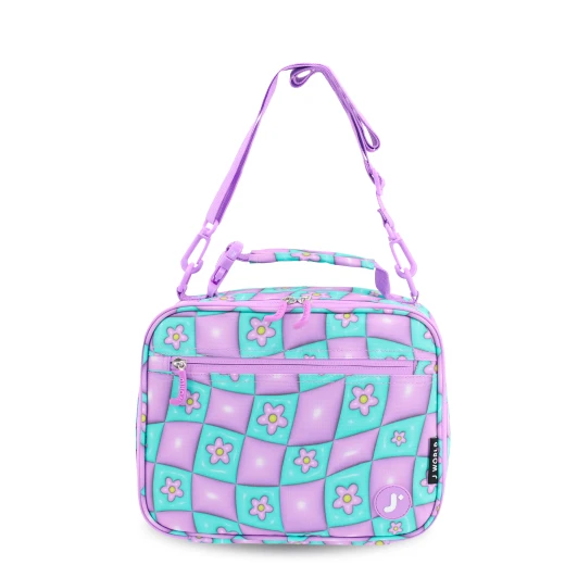 J World New York Junior Set: Backpack &amp; Lunch Box – Puffy Flower | Matching Kids School Set - Image 6