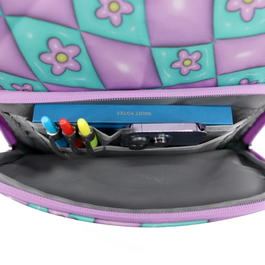J World New York Junior Set: Backpack &amp; Lunch Box – Puffy Flower | Matching Kids School Set - Image 5