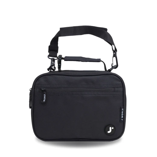 J World New York Cody Lunch Bag – Black | Insulated Lunch Bag with Shoulder Strap - Image 3