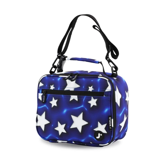 J World New York Cody Lunch Bag – Puffy Stars | Insulated Lunch Bag with Shoulder Strap J World New York Cody Lunch Bag – Puffy Stars | Insulated Lunch Bag with Shoulder Strap