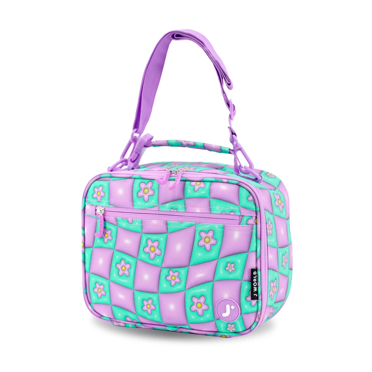 J World New York Cody Lunch Bag – Confetti | Insulated Lunch Bag with Shoulder Strap