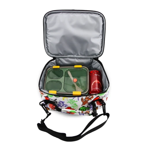 J World New York Cody Lunch Bag – Street Art | Insulated Lunch Bag with Shoulder Strap - JWORLD - Image 5