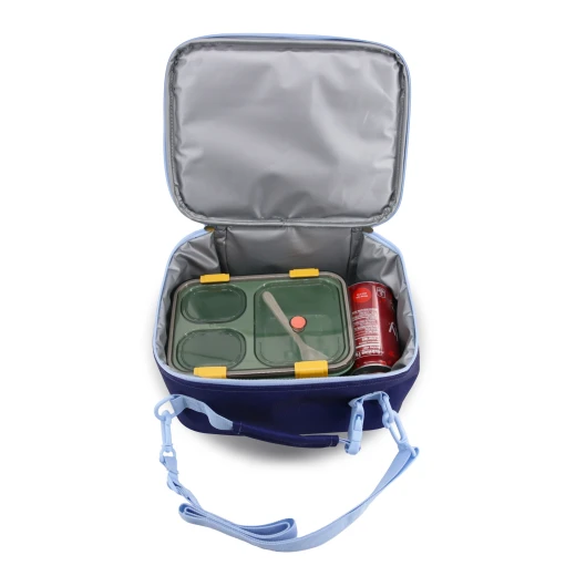 J World New York Cody Lunch Bag – Navy | Insulated Lunch Bag with Shoulder Strap - JWORLD - Image 4
