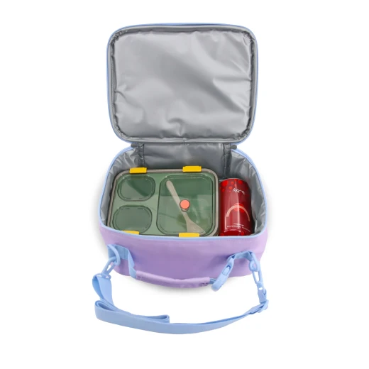 J World New York Cody Lunch Bag – Purple | Insulated Lunch Bag with Shoulder Strap - JWORLD - Image 2