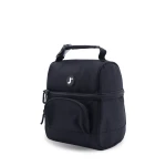 J World New York Corey Lunch Bag – Black | Insulated Lunch Bag with Top Bottle Strap - JWORLD