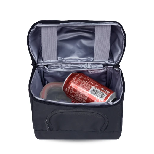 J World New York Corey Lunch Bag – Black | Insulated Lunch Bag with Top Bottle Strap - JWORLD - Image 3