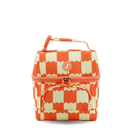 J World New York Corey Lunch Bag – Wiggle Coral | Insulated Lunch Bag with Top Bottle Strap - JWORLD - Image 2