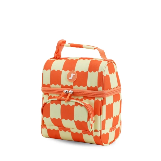 J World New York Corey Lunch Bag – Wiggle Coral | Insulated Lunch Bag with Top Bottle Strap - JWORLD - Image 4