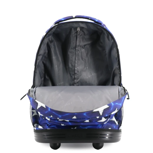 J World New York Sunrise Rolling Backpack (18") – Puffy Star | Convertible Wheeled School Backpack - JWORLD - Image 2