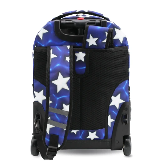 J World New York Sunrise Rolling Backpack (18") – Puffy Star | Convertible Wheeled School Backpack - JWORLD - Image 3