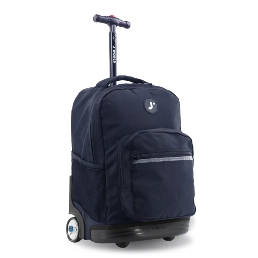 J World New York Sunrise Rolling Backpack (18