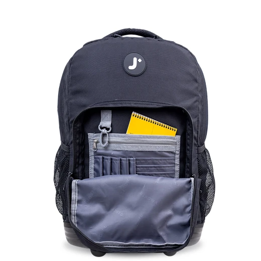 J World New York Sunrise Rolling Backpack (18") – Black | Convertible Wheeled School Backpack - JWORLD - Image 3