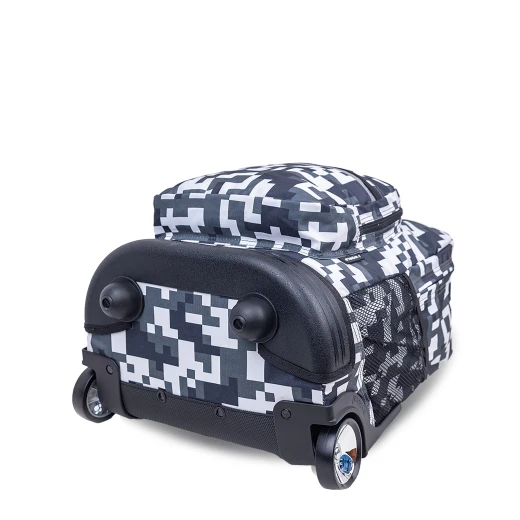 J World New York Sunrise Rolling Backpack (18") – Camo | Convertible Wheeled School Backpack - JWORLD - Image 4