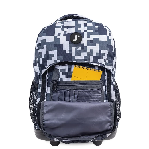 J World New York Sunrise Rolling Backpack (18") – Camo | Convertible Wheeled School Backpack - JWORLD - Image 5