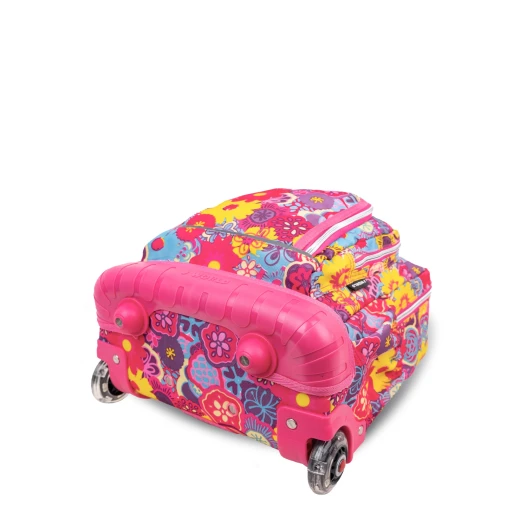 J World New York Lollipop Rolling Backpack (16") + Lunch Bag – Poppy Pansy | Kids Set with Light-Up Wheels - JWORLD - Image 4