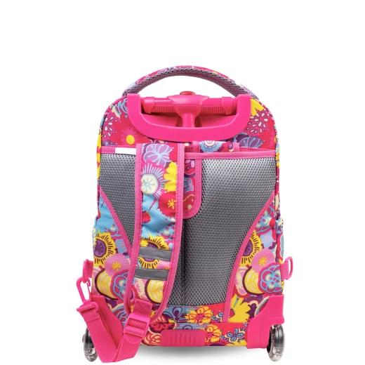 J World New York Lollipop Rolling Backpack (16") + Lunch Bag – Poppy Pansy | Kids Set with Light-Up Wheels - JWORLD - Image 7