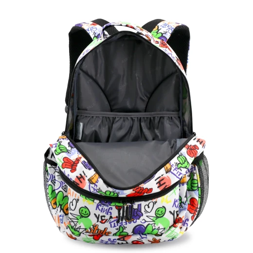 J World New York Cornelia School Backpack – Street Art | School & 15.6" Laptop Backpack - JWORLD - Image 2