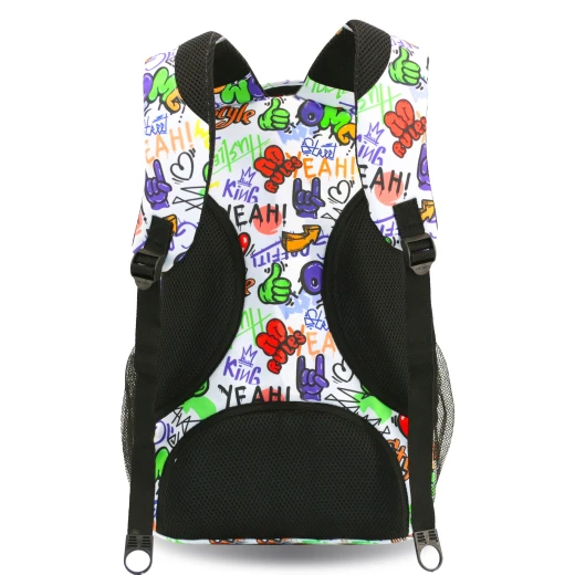 J World New York Cornelia School Backpack – Street Art | School & 15.6" Laptop Backpack - JWORLD - Image 3