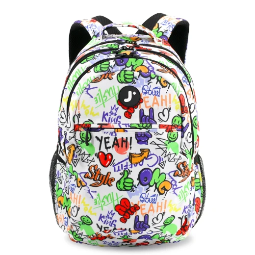 J World New York Cornelia School Backpack – Street Art | School & 15.6" Laptop Backpack - JWORLD - Image 4