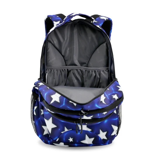 J World New York Cornelia School Backpack – Puffy Star | School & 15.6" Laptop Backpack - JWORLD - Image 2