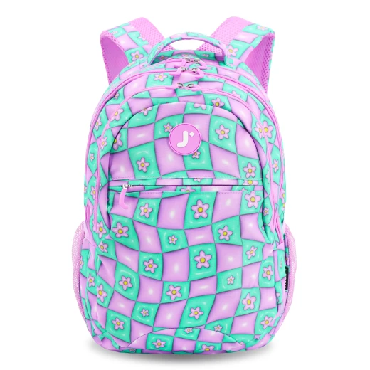 J World New York Cornelia School Backpack – Puffy Flower | School & 15.6" Laptop Backpack - JWORLD - Image 4