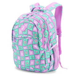 J World New York Cornelia School Backpack – Puffy Flower | School & 15.6" Laptop Backpack