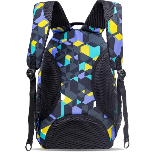 J World New York Cornelia School Backpack – Cubes | School & 15.6" Laptop Backpack - JWORLD - Image 4