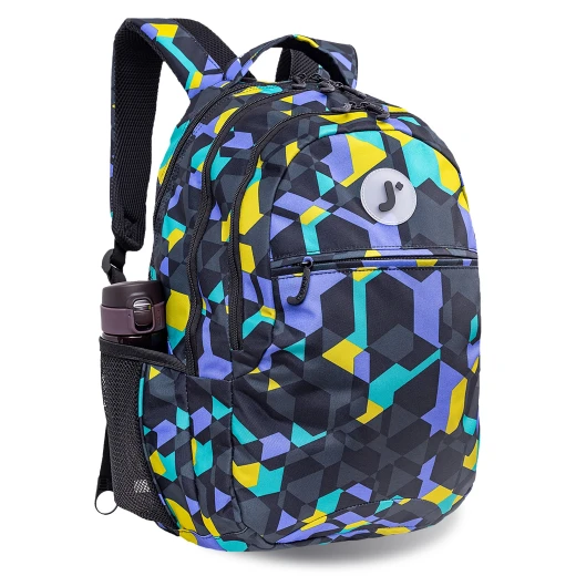 J World New York Cornelia School Backpack – Cubes | School & 15.6" Laptop Backpack - JWORLD - Image 6