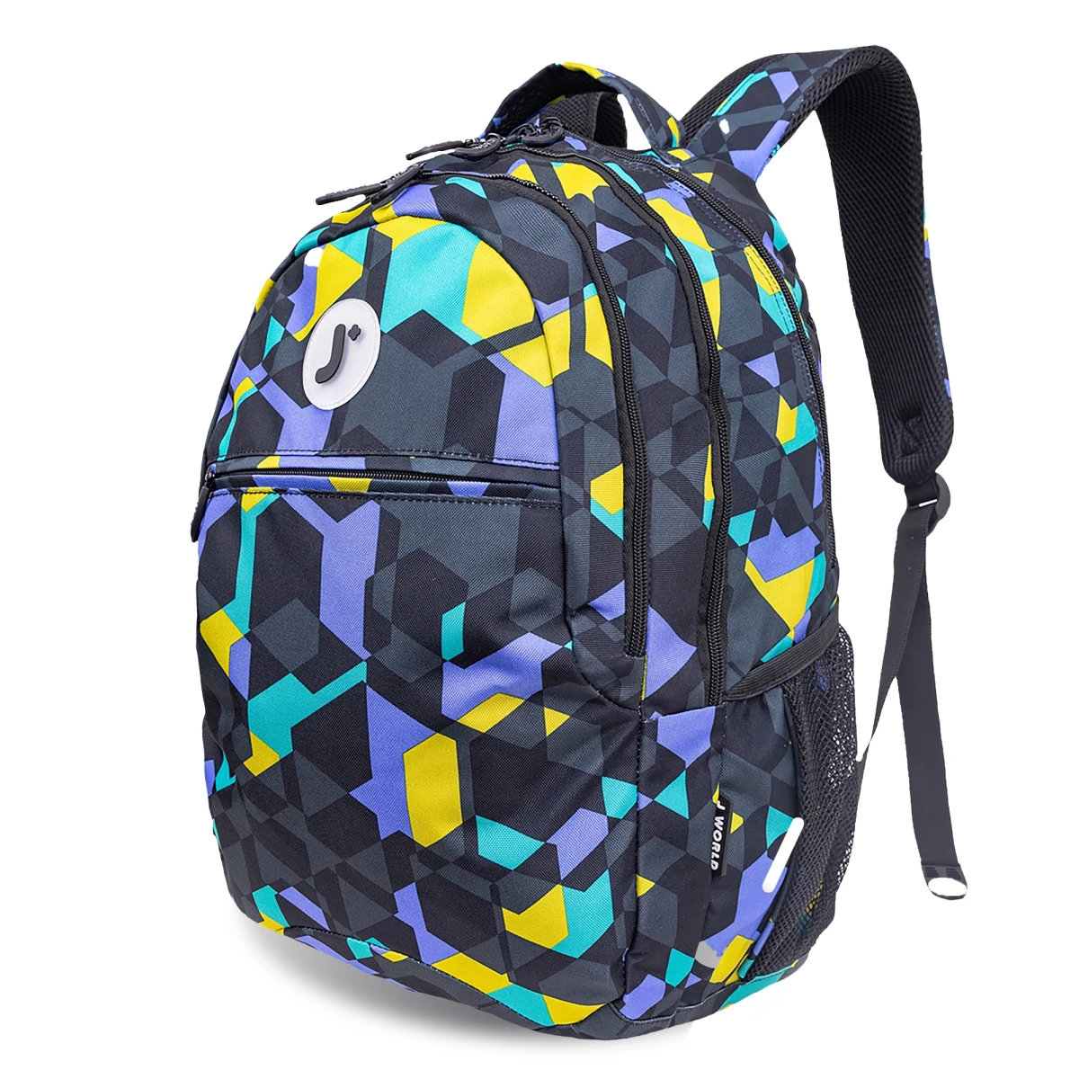 J World New York Cornelia School Backpack – Cubes | School & 15.6" Laptop Backpack