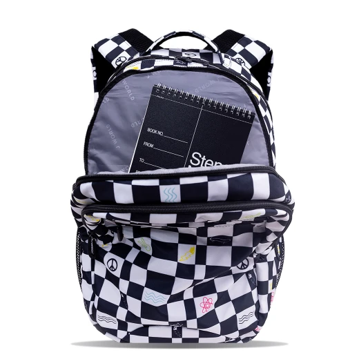 J World New York Cornelia School Backpack – Icon Checkers | School & 15.6" Laptop Backpack - JWORLD - Image 2