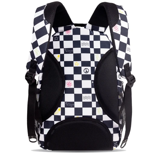 J World New York Cornelia School Backpack – Icon Checkers | School & 15.6" Laptop Backpack - JWORLD - Image 3