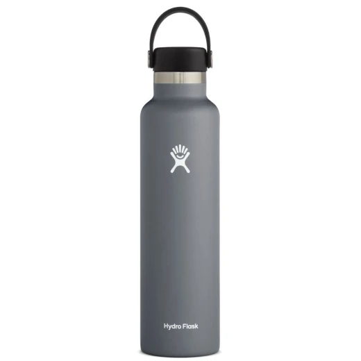 Hydro Flask 18 oz Standard Mouth Insulated Water Bottle with Flex Cap (532 ml) – Stone