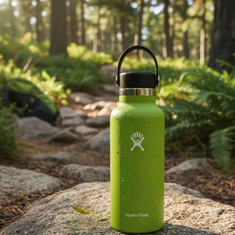 Hydro Flask 18 oz Standard Mouth Insulated Water Bottle with Flex Cap (532 ml) – Seagrass - Hydro Flask - Image 2